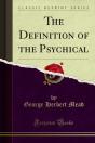 Definition Of The Psychical - Preview