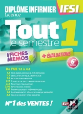 Dei Ifsi ; Tout Le Semestre 1 En Fiches Mémos ; + Évaluations (6e Édition)