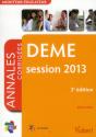 Deme ; Annales Corrigees ; Session 2013 - Preview