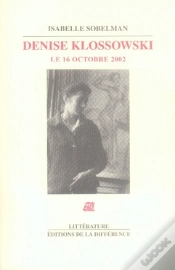Capa do artigo Denise Klossowski, Le 16 Octobre 2002