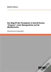 Der Begriff Der Perzeption In David Humes 