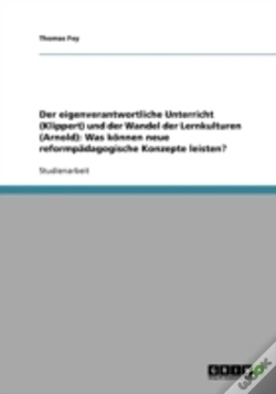 Capa do artigo Der Eigenverantwortliche Unterricht (Klippert) Und Der Wandel Der Lernkulturen (Arnold)