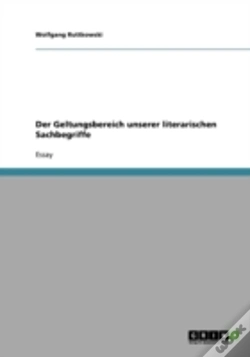 Capa do artigo Der Geltungsbereich Unserer Literarischen Sachbegriffe