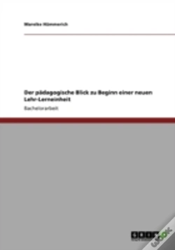 Capa do artigo Der Paã‚Â¤Dagogische Blick Zu Beginn Einer Neuen Lehr-Lerneinheit