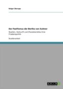 Der Pazifismus Der Bertha Von Suttner