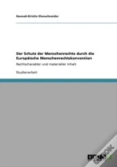 Der Schutz Der Menschenrechte Durch Die Europaã‚Â¤Ische Menschenrechtskonvention