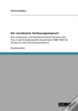 Capa do artigo Der Verwasserte Verfassungsanspruch