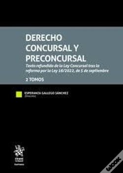 Capa do artigo Derecho Concursal Y Preconcursal 2 Tomos Texto Refundido Le