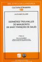 Dernières Trouvailles De Manuscrits De Saint Francois De Sales - Preview
