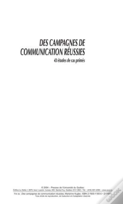 Capa do artigo Des Campagnes De Communication Réussies ; 43 Études De Cas Primés