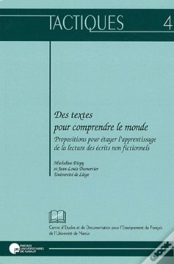 Capa do artigo Des Textes Pour Comprendre Le Monde ; Pour Étayer L'Apprentissage De La Lecture Des Écrits Non Fictionnels