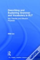 Describing And Explaining Grammar And Vocabulary In Elt