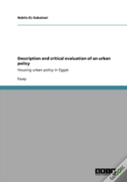 Capa do artigo Description And Critical Evaluation Of An Urban Policy