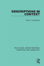 Descriptions In Context - Preview