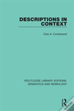 Capa do artigo Descriptions In Context