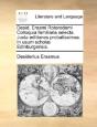 Desid. Erasmi Roterodami Colloquia Famil - Preview
