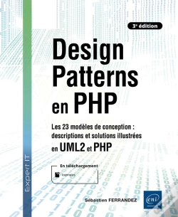 Capa do artigo Design Patterns En Php : Les 23 Modèles De Conception ; Descriptions Et Solutions Illustrées En Uml2 Et Php (3e Édition)