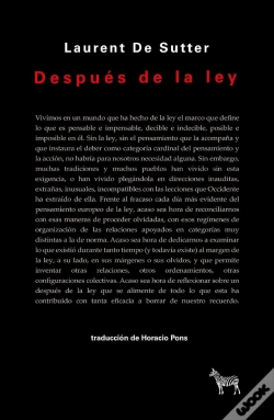 Capa do artigo Despues De La Ley