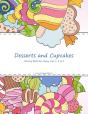 Desserts And Cupcakes Coloring Book For Grown-Ups 1, 2 & 3 - Preview