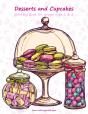 Desserts And Cupcakes Coloring Book For - Preview