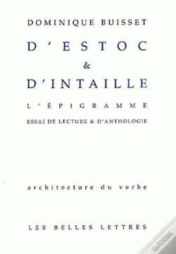 Capa do artigo D'Estoc Et D'Intaille. L'Epigramme : Essai De Lecture Et D'Anthologie