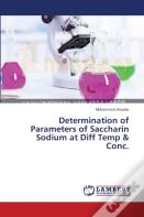 Determination Of Parameters Of Saccharin Sodium At Diff Temp & Conc.