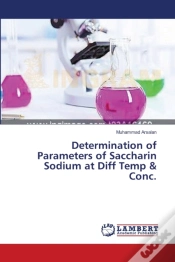 Capa do artigo Determination Of Parameters Of Saccharin Sodium At Diff Temp & Conc.