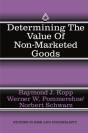 Determining The Value Of Non-Marketed Goods - Preview