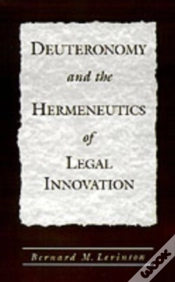 Capa do artigo Deuteronomy And The Hermeneutics Of Legal Innovation