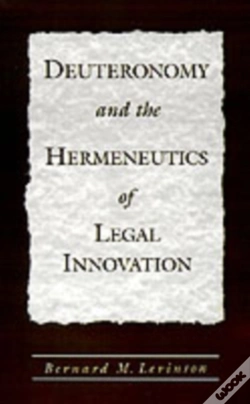 Capa do artigo Deuteronomy And The Hermeneutics Of Legal Innovation