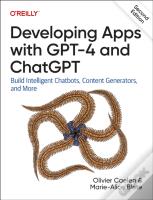 Developing Apps With Gpt-4 And Chatgpt