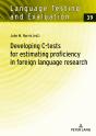 Developing C-Tests For Estimating Proficiency In Foreign Language Research - Preview