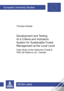 Capa do artigo Development And Testing Of A Criteria And Indicators System For Sustainable Forest Management At The Local Level