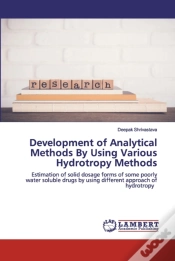 Capa do artigo Development Of Analytical Methods By Using Various Hydrotropy Methods