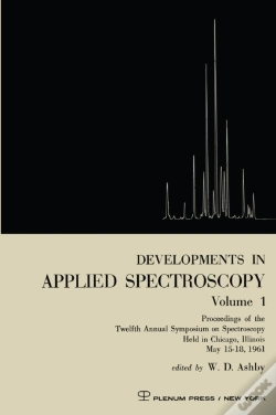 Capa do artigo Developments In Applied Spectroscopy Volume 1