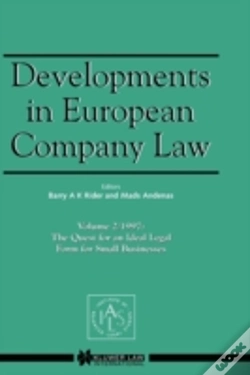 Capa do artigo Developments In European Company Law