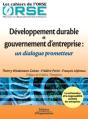 Développement Durable Et Gouvernement D'Entreprise : Un Dialogue Prometteur - Les Cahiers De L'Orse - Preview