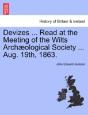 Devizes ... Read At The Meeting Of The W - Preview