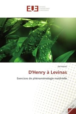 Capa do artigo D'Henry A Levinas - Exercices De Phenomenologie Materielle