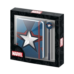 Capa do artigo Diário + Esferográfica Marvel Capitão America 07567