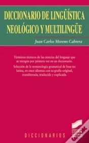 Capa do artigo Diccionario De Lingüística Neológico Y Multilingüe