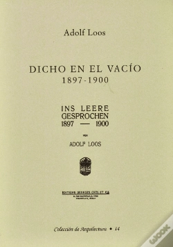 Capa do artigo Dicho en el Vacío 1897-1900