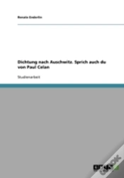 Capa do artigo Dichtung Nach Auschwitz. Sprich Auch Du Von Paul Celan