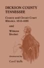 Dickson County Tennessee, County And Cir - Preview