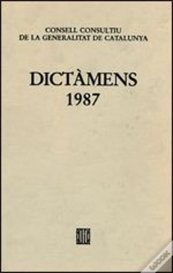 Capa do artigo Dictàmens Emesos Pel Consell Consultiu De La Generalitat De Catalunya 1987