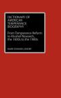 Dictionary Of American Temperance Biography - Preview