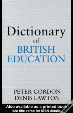 Capa do artigo Dictionary Of British Education