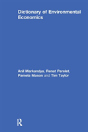 Dictionary Of Environmental Economics - Preview