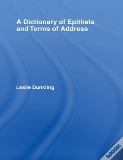 Capa do artigo Dictionary Of Epithets And Terms Of Address