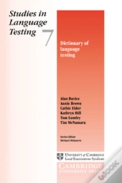 Capa do artigo Dictionary Of Language Testing